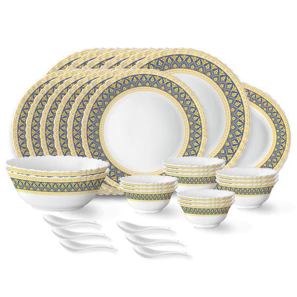 Borosil Larah Regal Dinner Set, 19 pc