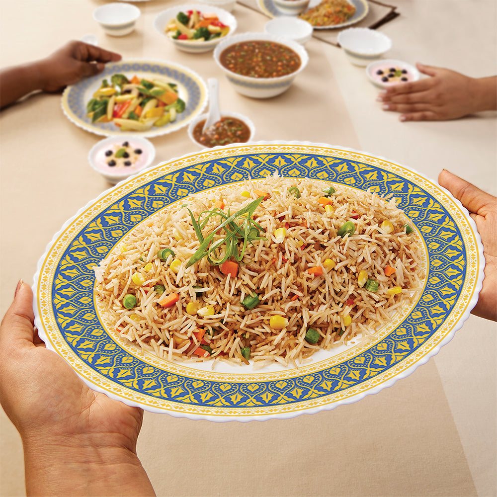 Borosil Larah Regal Dinner Set, 19 pc