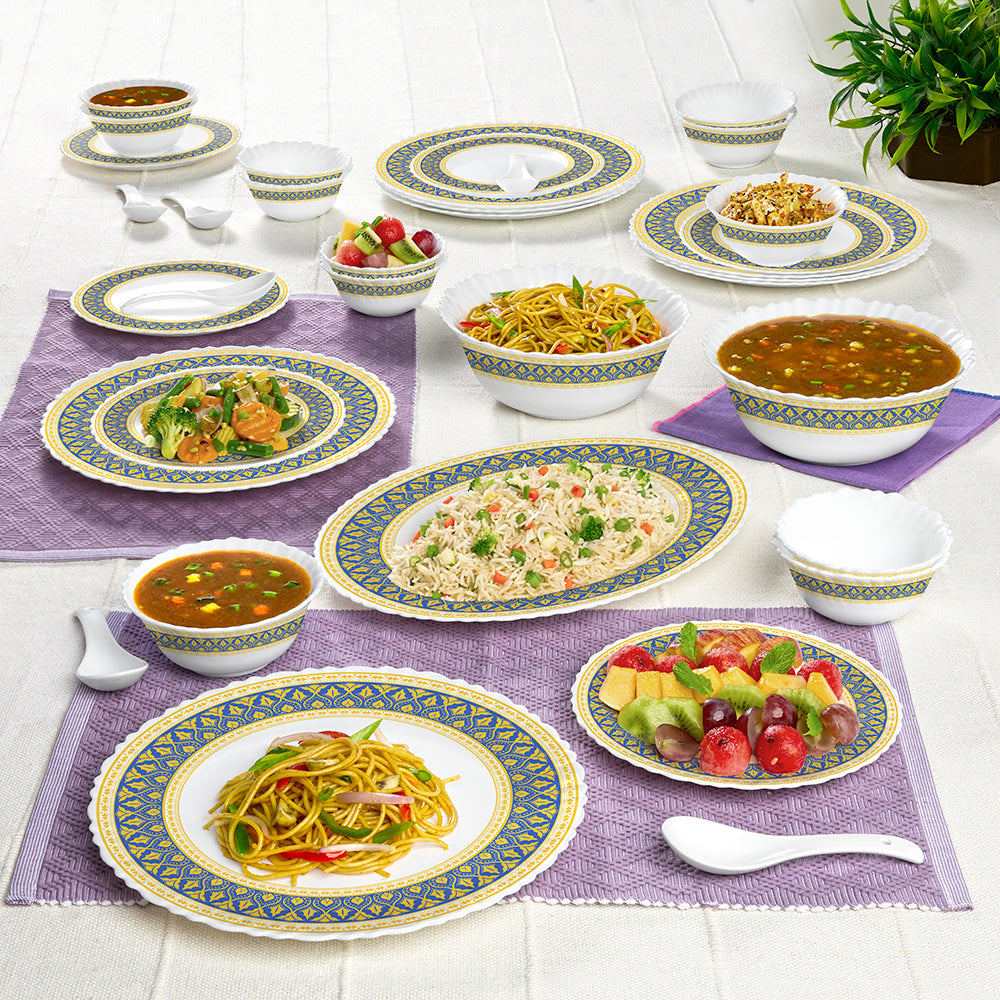 Borosil Larah Regal Dinner Set, 19 pc