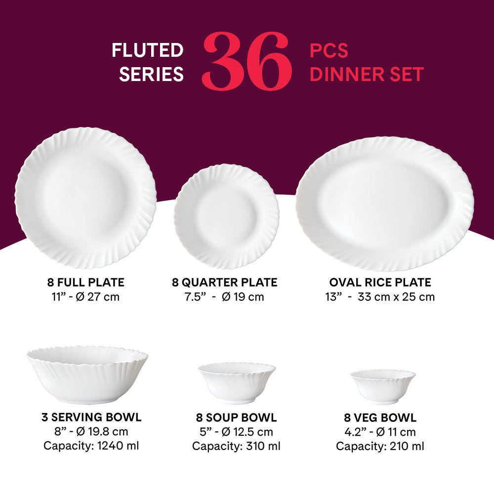 Borosil Larah Twig Dinner Set 27 pc