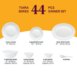 Borosil Larah Forest Dinner Set 44 pic