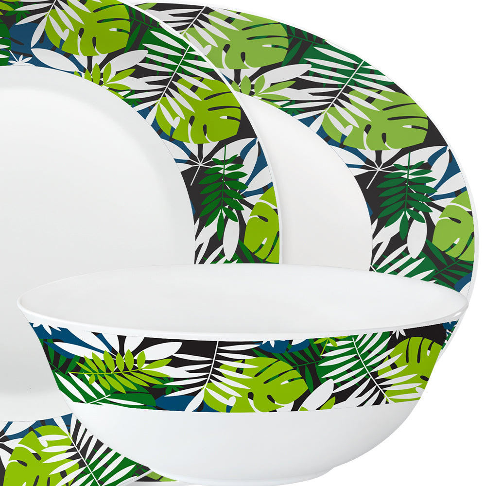 Borosil Larah Forest Dinner Set 44 pic