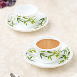 Borosil Larah Bamboo Leaves Tea Set of 5