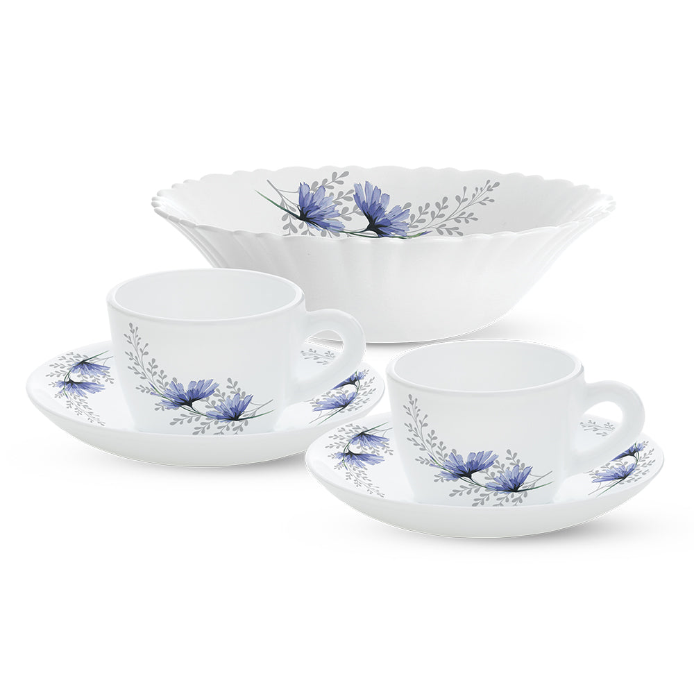 Borosil Larah Bellflower Tea Set of 5