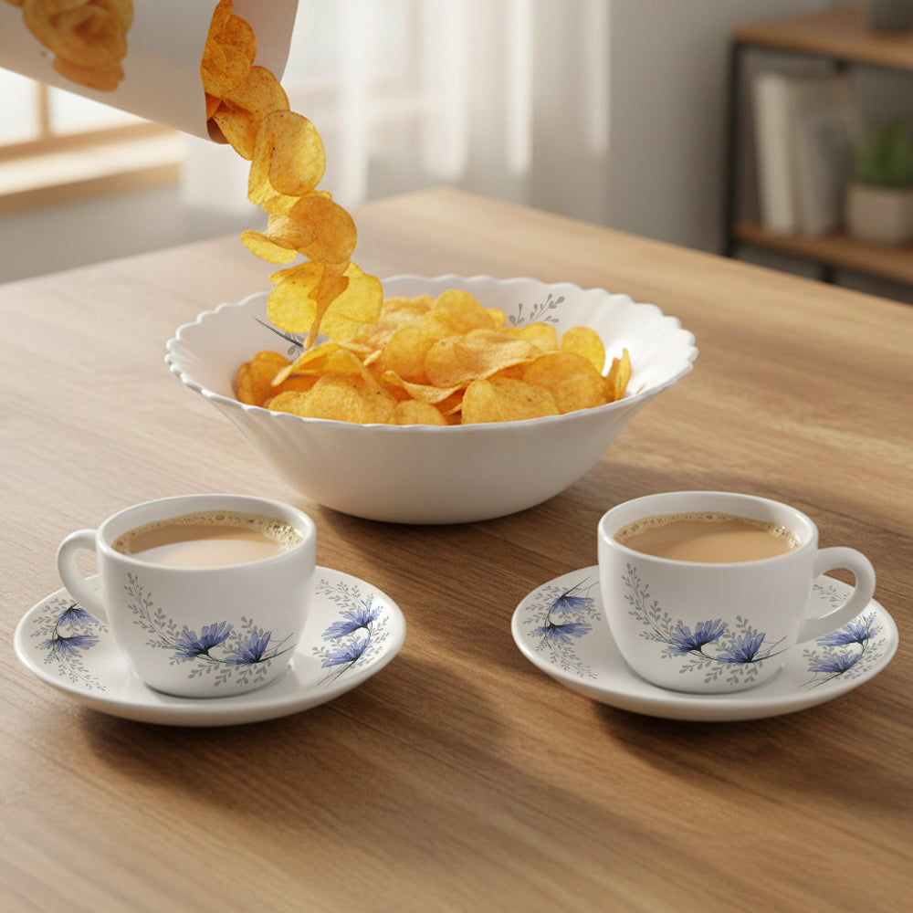 Borosil Larah Bellflower Tea Set of 5