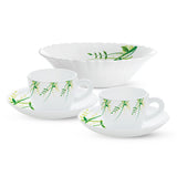 Borosil Larah Green Herbs Tea Set of 5