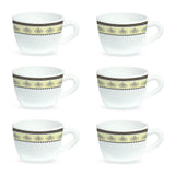 Borosil Larah Amer Cup Set of 6, 140ml