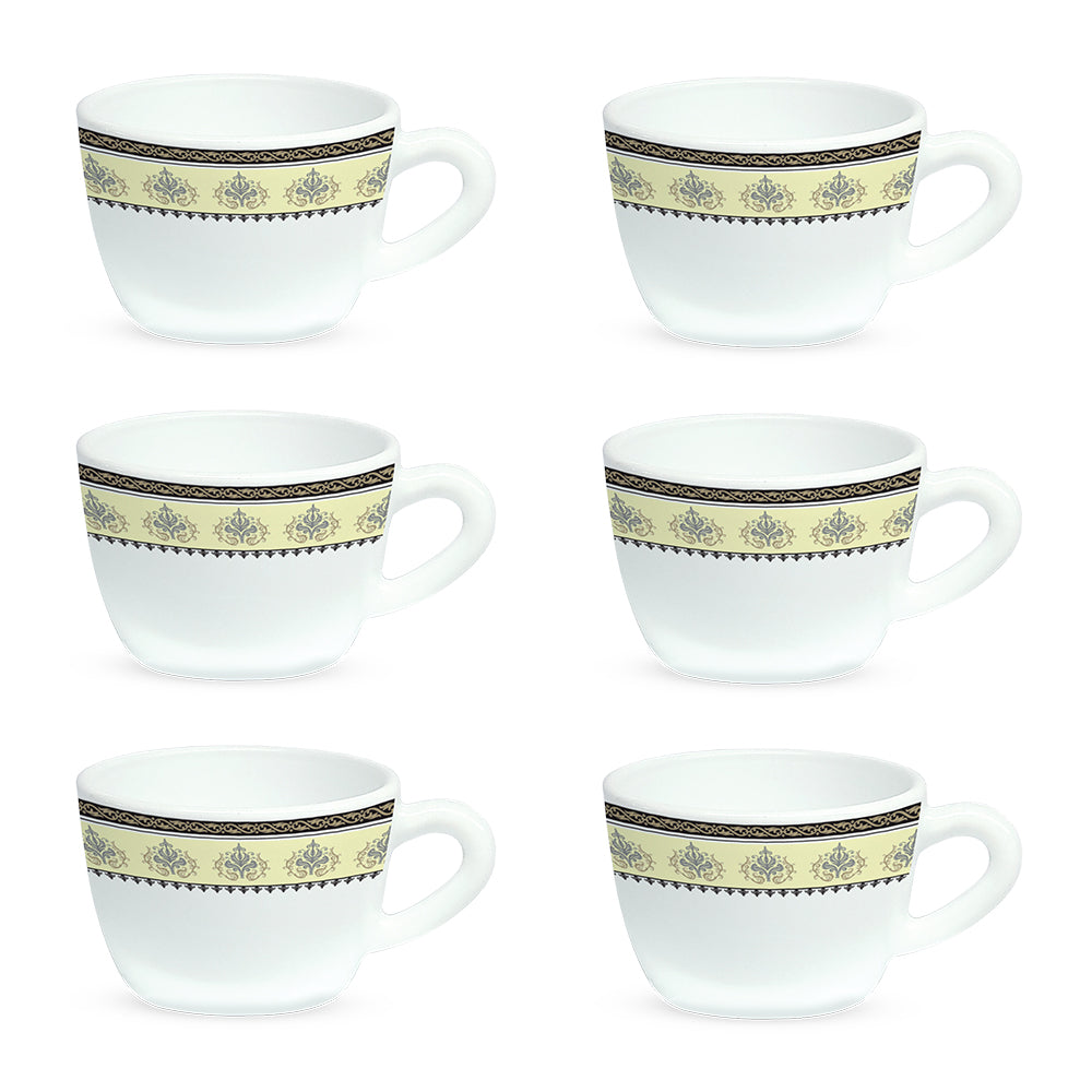 Borosil Larah Amer Cup Set of 6, 140ml