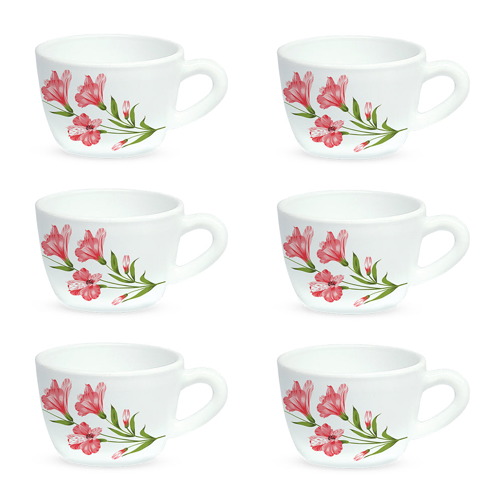 Borosil Larah Marina Cup Set  of 6, 140ml