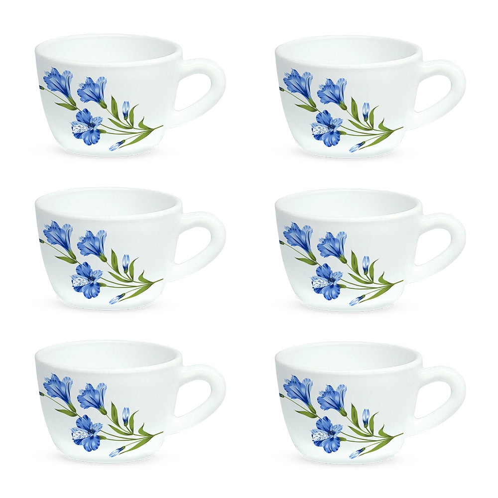 Borosil Larah Marina Cup Set  of 6, 140ml