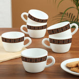 Borosil Larah Minar Cup Set of 6, 140ml