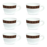 Borosil Larah Minar Cup Set of 6, 140ml