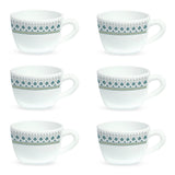 Borosil Larah Persia Cup Set of 6, 140ml