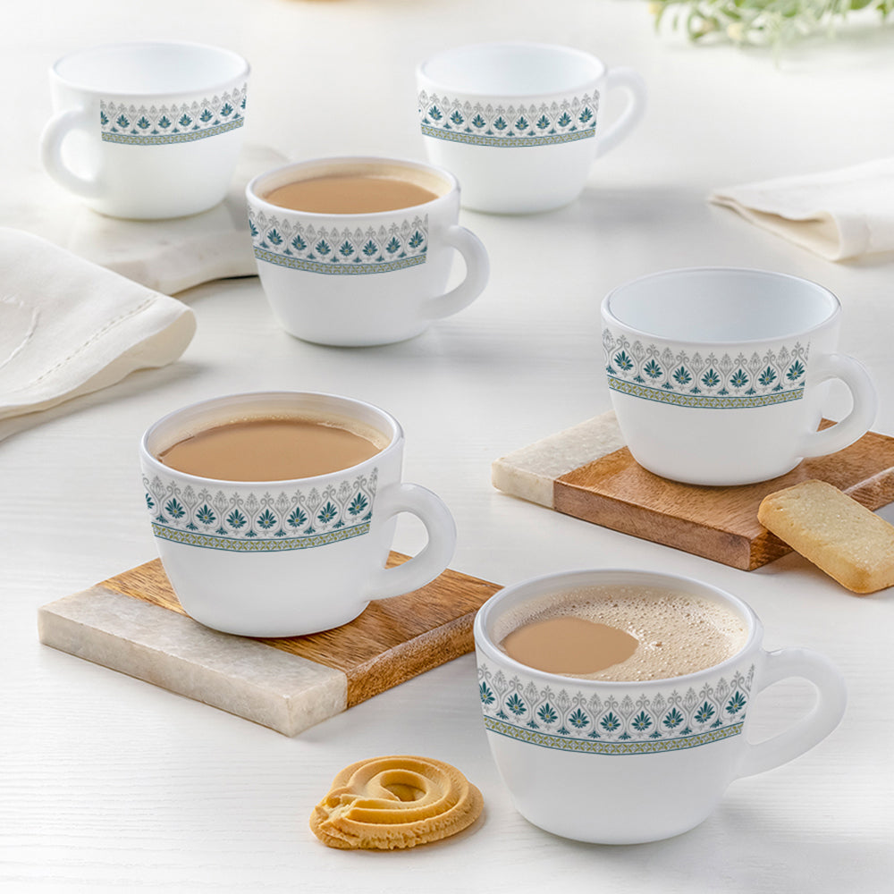 Borosil Larah Persia Cup Set of 6, 140ml
