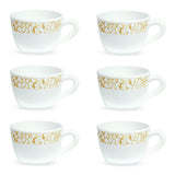 Borosil Larah Petra Cup Set of 6, 140ml