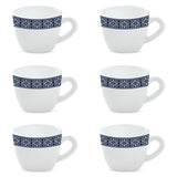 Borosil Larah Taj Cup Set of 6, 140ml
