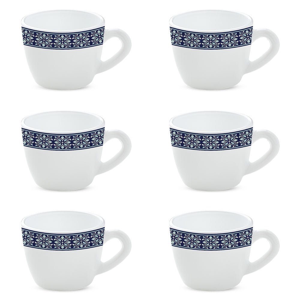 Borosil Larah Taj Cup Set of 6, 140ml