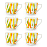 Borosil Larah Colour Fest Cup Set  of 6, 220ml