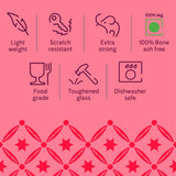 Borosil Larah Kulhad Set, White