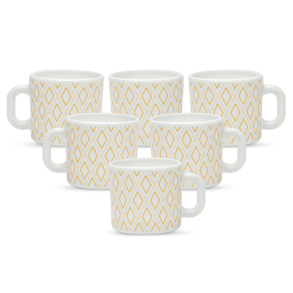Boprosil Larah Angel Gold Mug Set of 6, 100ml