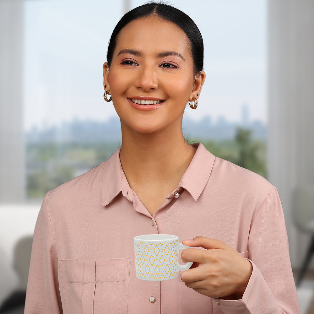Boprosil Larah Angel Gold Mug Set of 6, 100ml