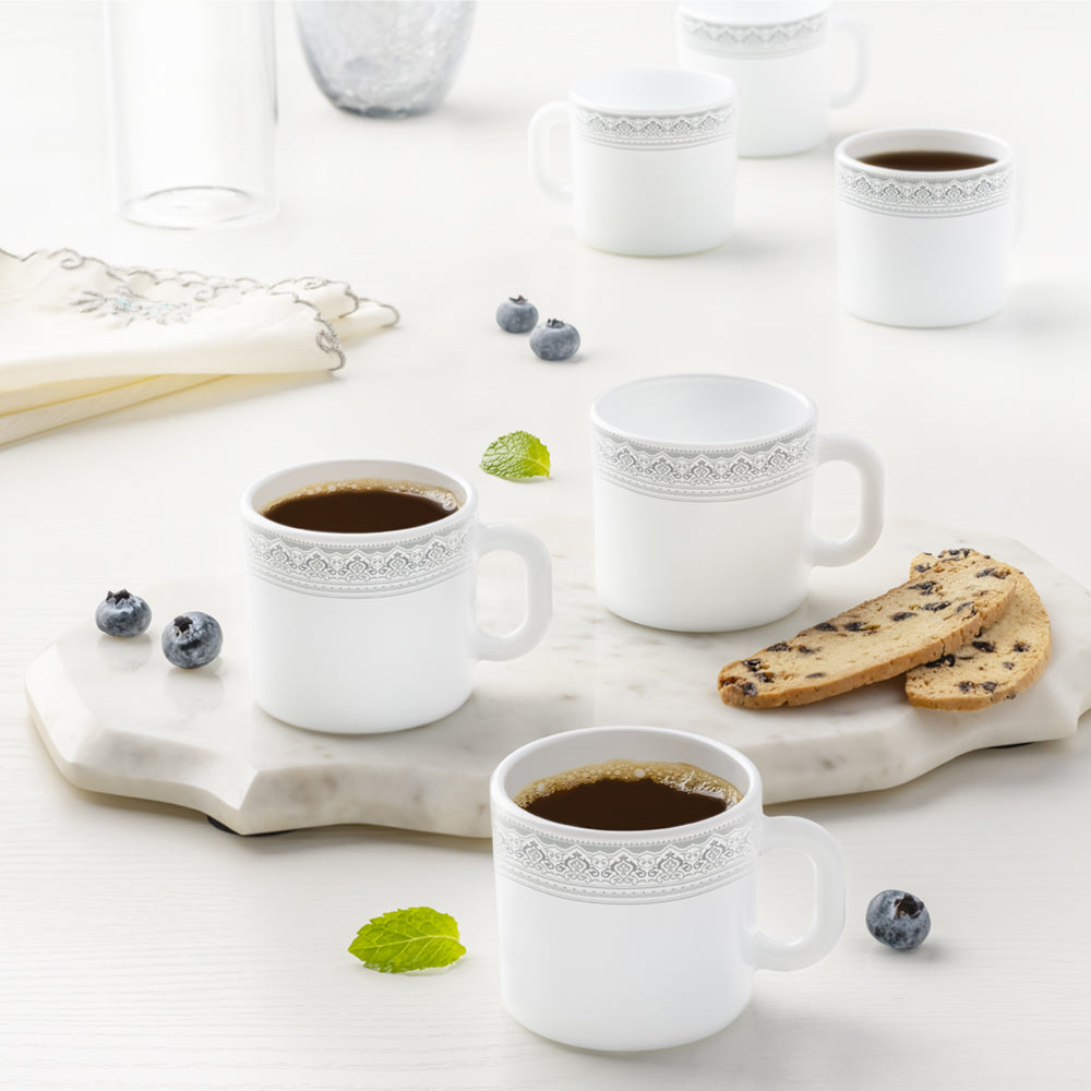 Borosil Larah Classic Mug Set