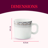 Borosil Larah Classic Mug Set