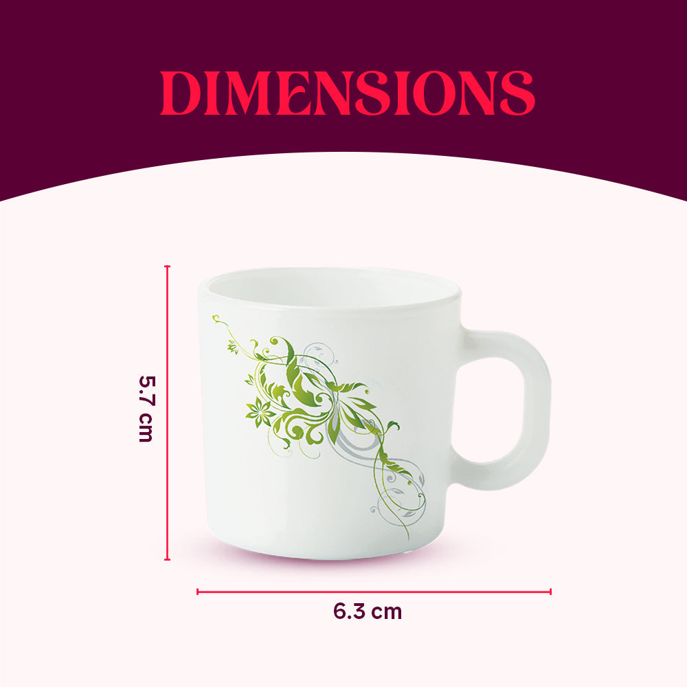 Borosil Larah Erba Mug Set