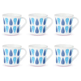 Borosil Larah Crysta Fable Mug Set of 6, 100ml