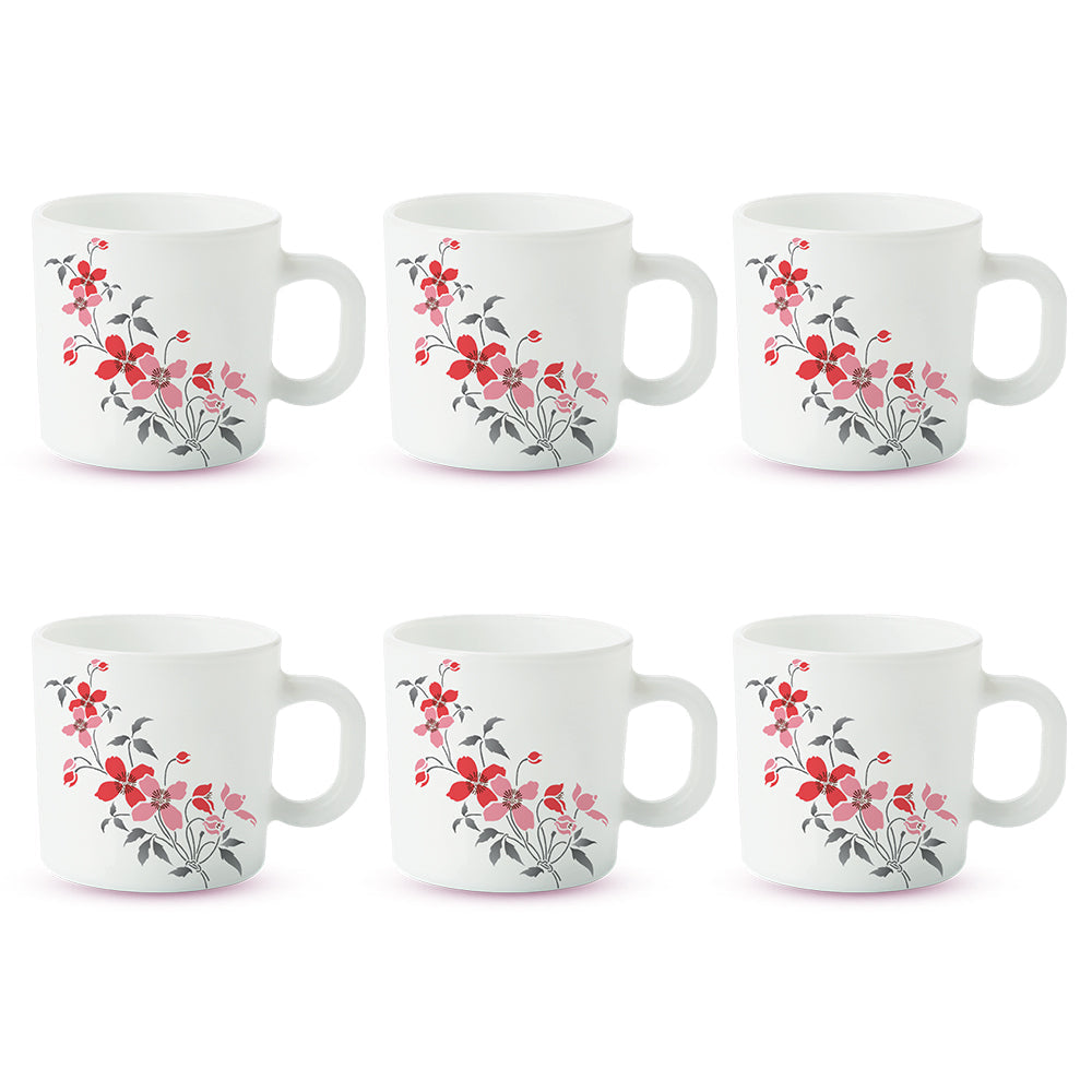 Borosil Larah Fiore Mug Set
