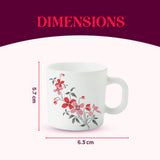 Borosil Larah Fiore Mug Set