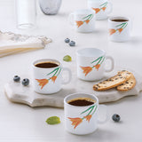 Borosil Larah Firefly Mug Set of 6, 100ml