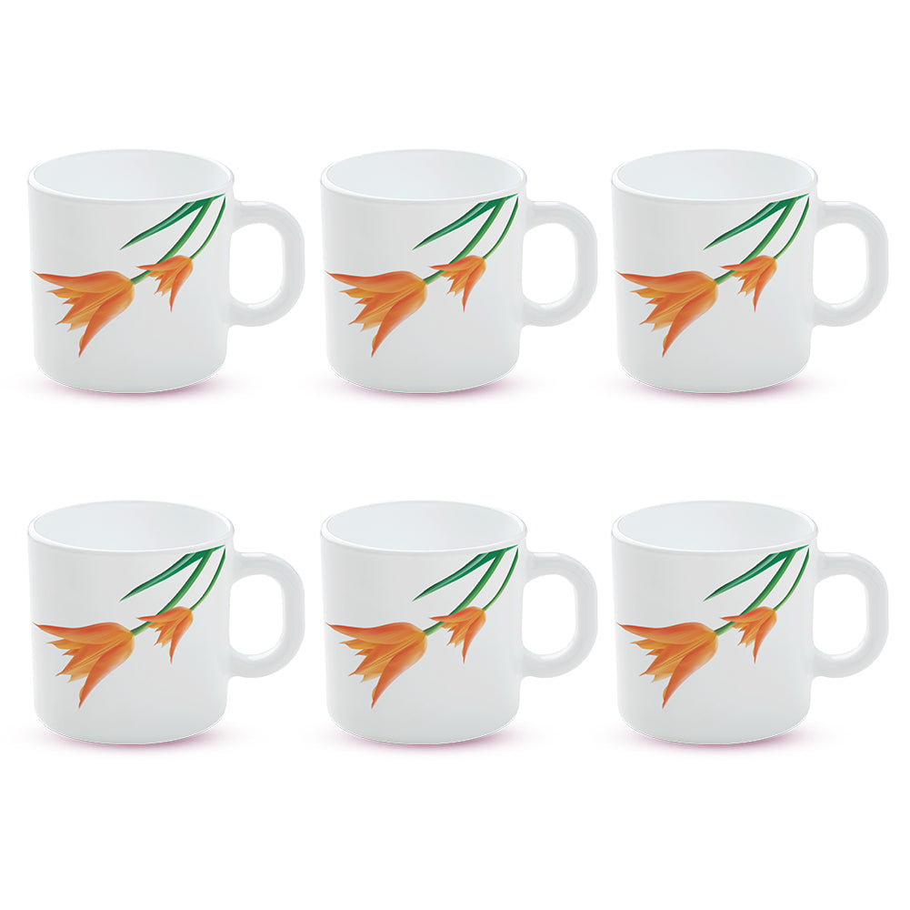 Borosil Larah Firefly Mug Set of 6, 100ml