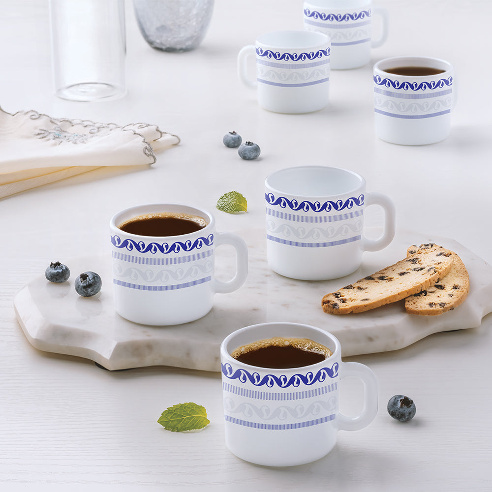 Borosil Jazzblue Mug Set