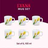 Borosil Larah Lyana Mug Set