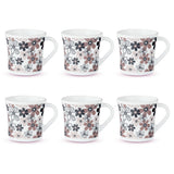 Borosil Larah Crysta Macy Mug Set of 6, 100ml