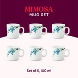 Borosil Larah Mimosa Mug Set
