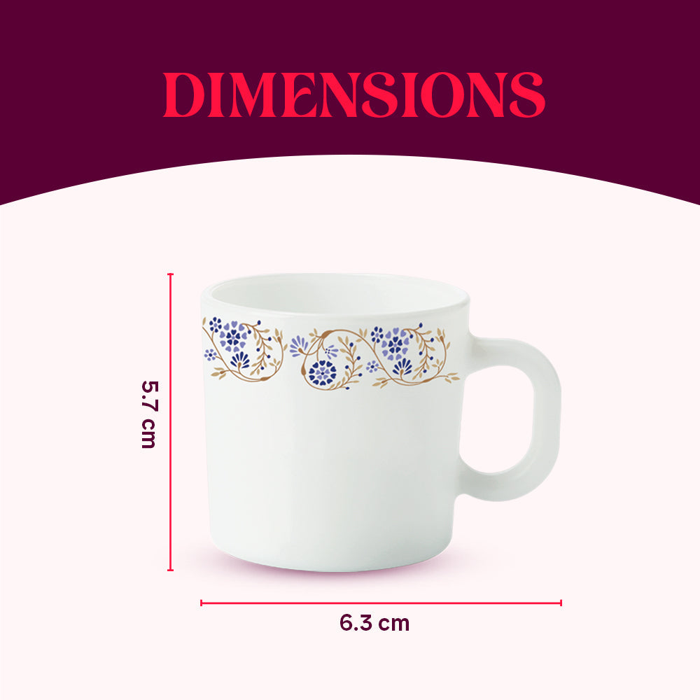 Borosil Larah Mist Mug Set