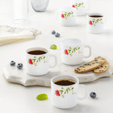 Borosil Larah Oriental Mug Set, 100ml x 6