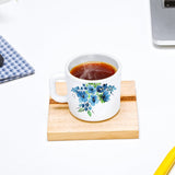 Borosil Larah Pansy Mug Set of 6, 100ml