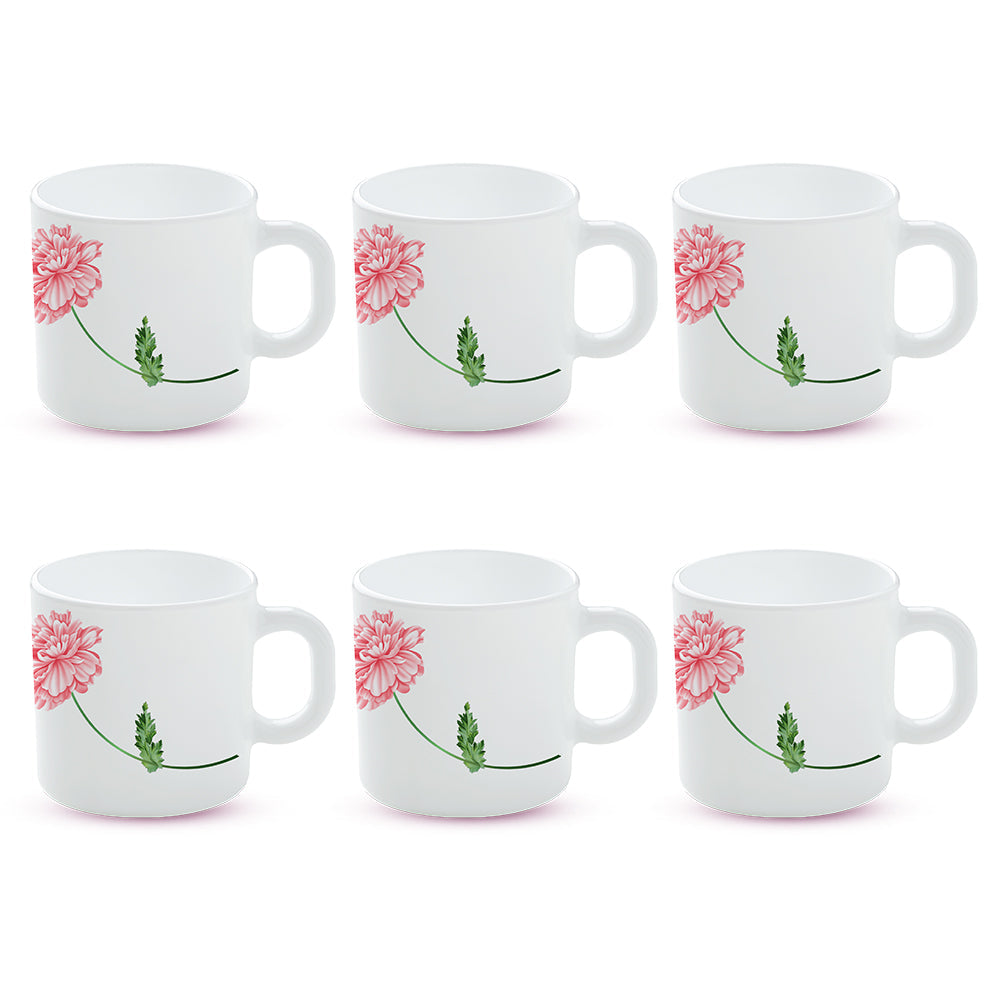 Borosil Larah Red Mist Mug Set