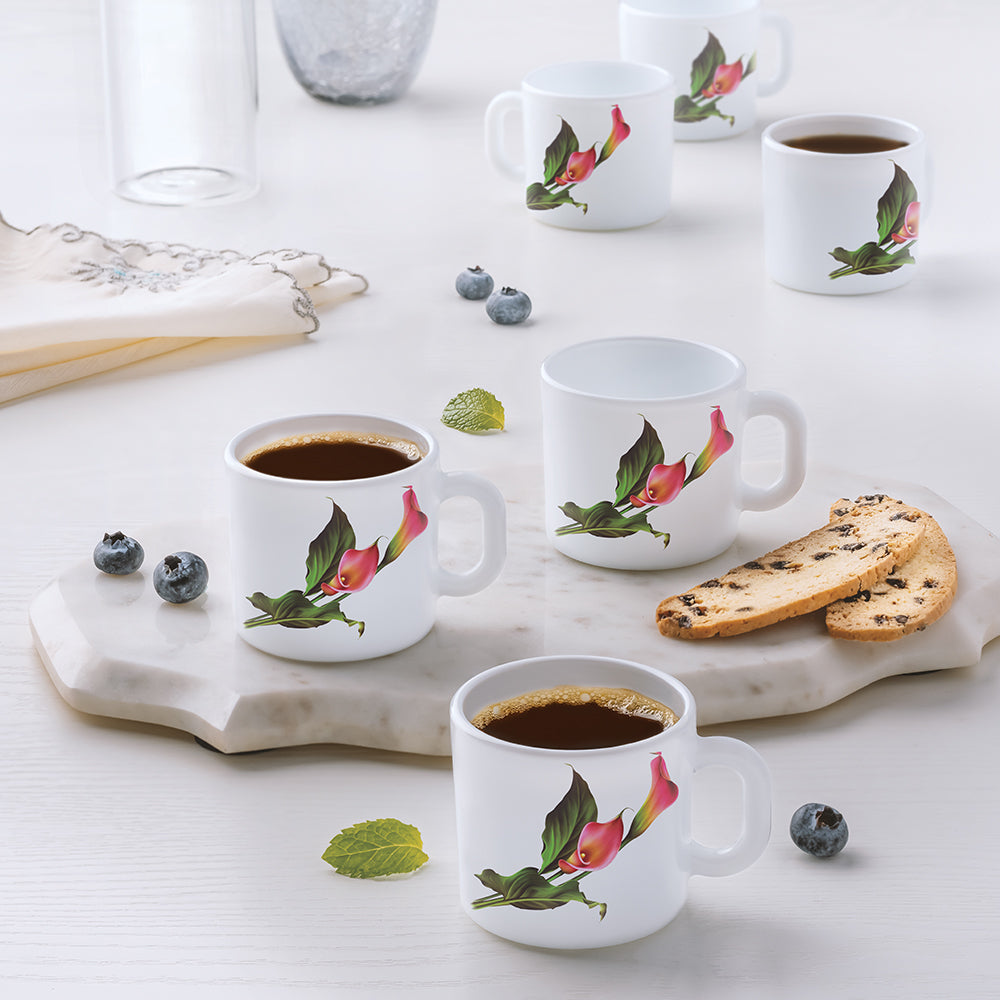 Borosil Larah Stargazer Mug, Set of 6, 100ml
