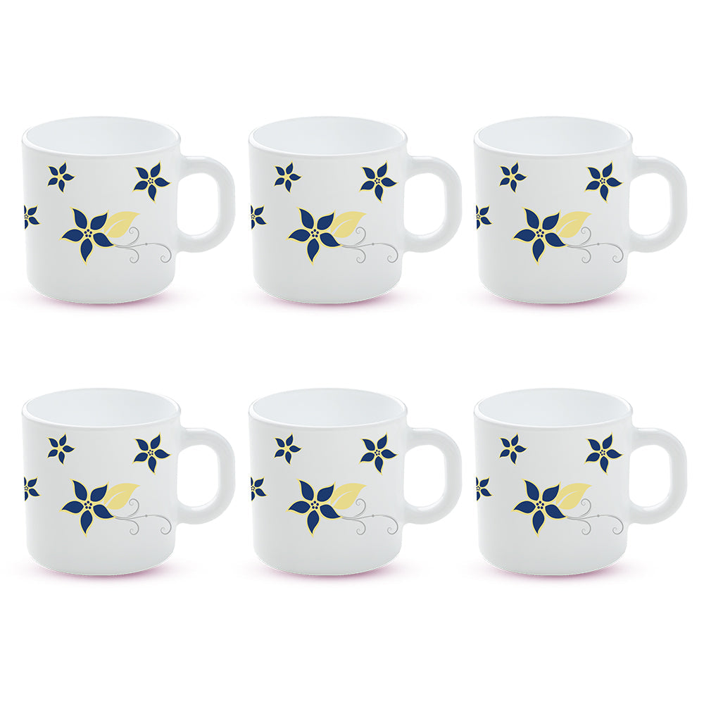 Borosil Larah Viva Mug, Set of 6, 100ml