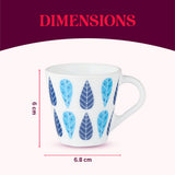 Borosil Larah Novelty Fable Mug, Set of 6, 110ml