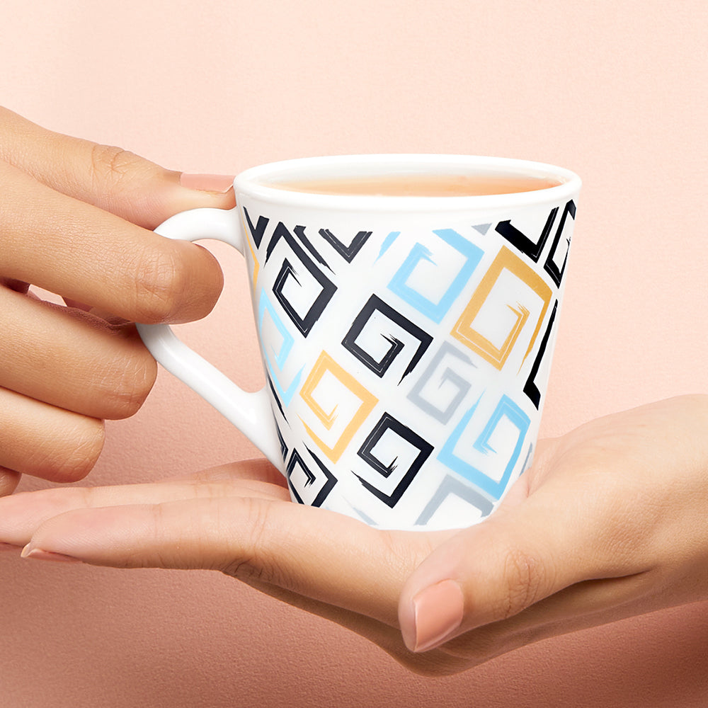 Borosil Larah Novelty Ember Mug, Set of 6, 160ml