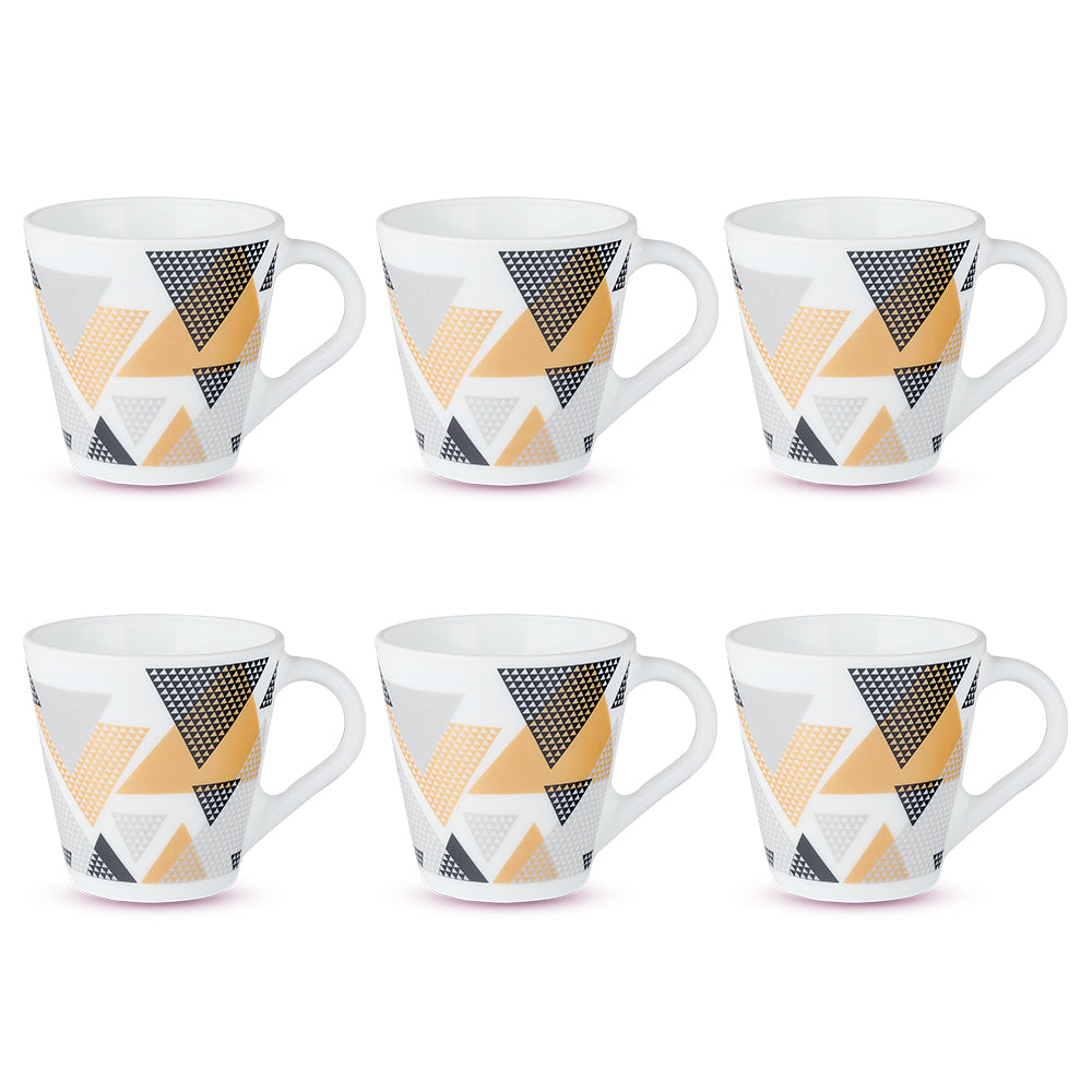 Borosil Larah Novelty Nivaah Mug Set of 6, 160ml
