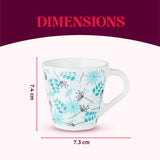Borosil Larah Novelty Stardust Mug Set, 160ml x 6