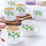 Borosil Larah Bamboo Leaves Mug Set
