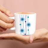 Borosil Larah Bluebell Mug Set, 180ml x 6