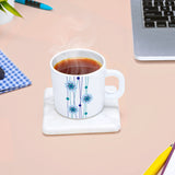 Borosil Larah Bluebell Mug Set, 180ml x 6